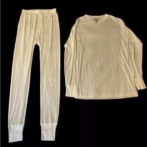 LL Bean 100% Silk Pajama Set Men’s Size Small & Medium ~ Please See Description